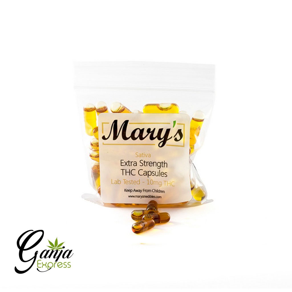 Mary’s THC Capsules (10mg, Sativa) – 40 Capsules