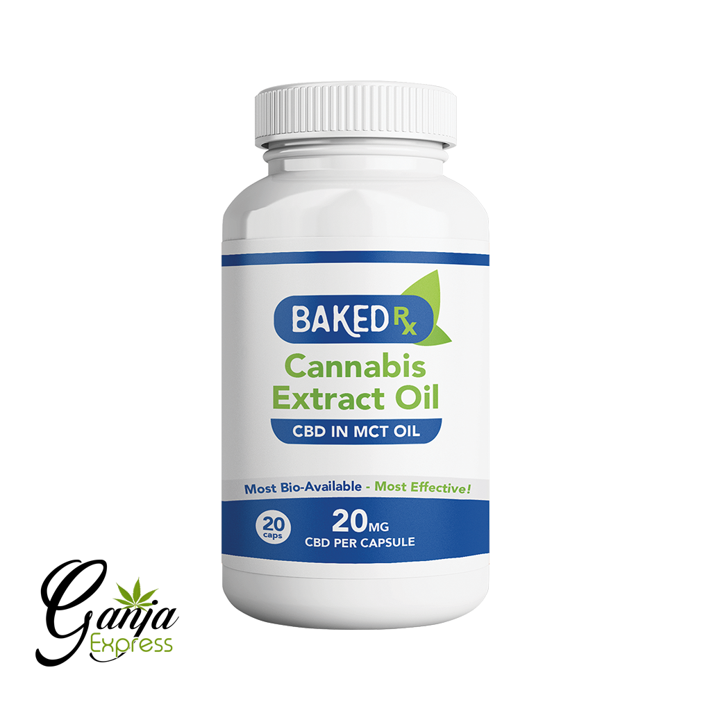CBD Extract in MCT Oil (20mg) – 20 Capsules
