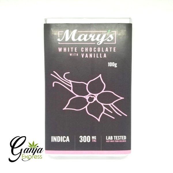 Mary’s White Chocolate With Vanilla Bar (300mg THC)